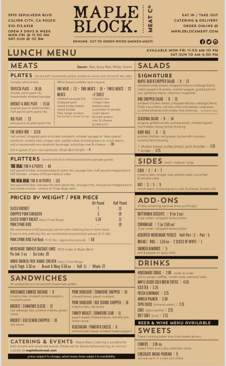 Beat Street Cafe Dinner Menu Beat Street Cafe Dinner Menu